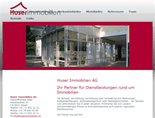 Tablet Screenshot of huserimmobilien.ch